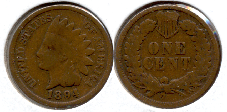 1894 Indian Head Cent Good-4 q