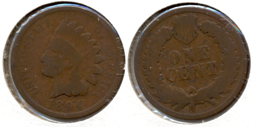 1894 Indian Head Cent Good-4 w