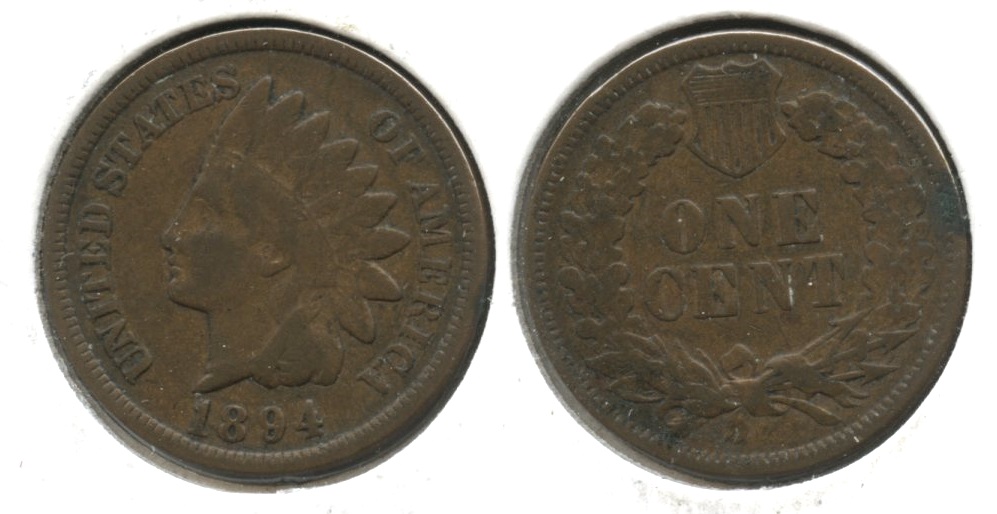 1894 Indian Head Cent VG-8