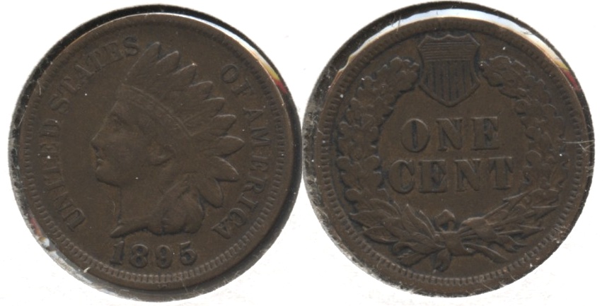 1895 Indian Head Cent Fine-12