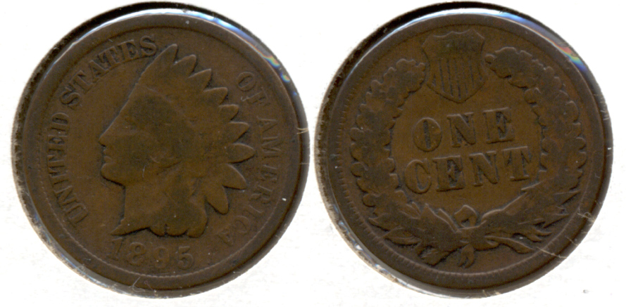 1895 Indian Head Cent Good-4 f