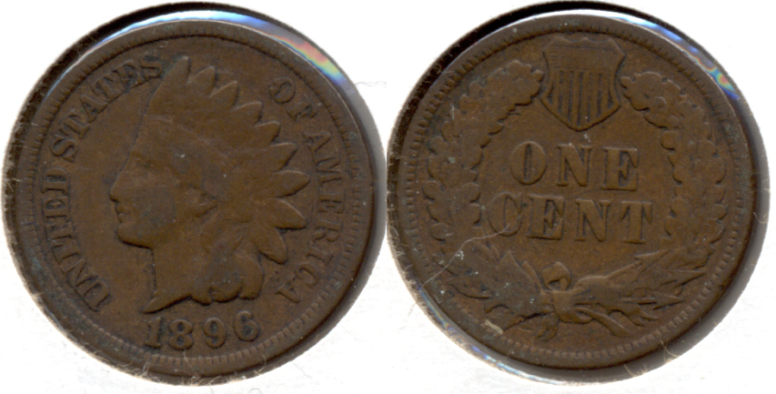 1896 Indian Head Cent Good-4 b