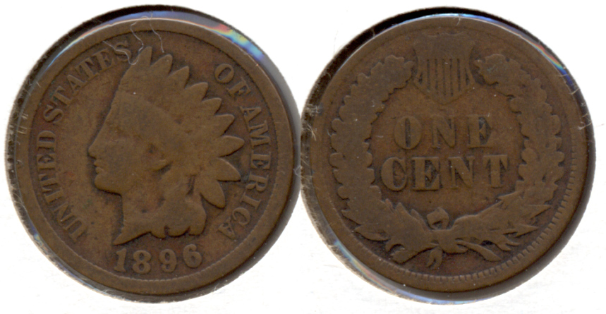 1896 Indian Head Cent Good-4 f