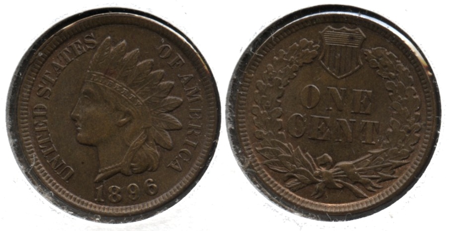 1896 Indian Head Cent MS-64 Brown