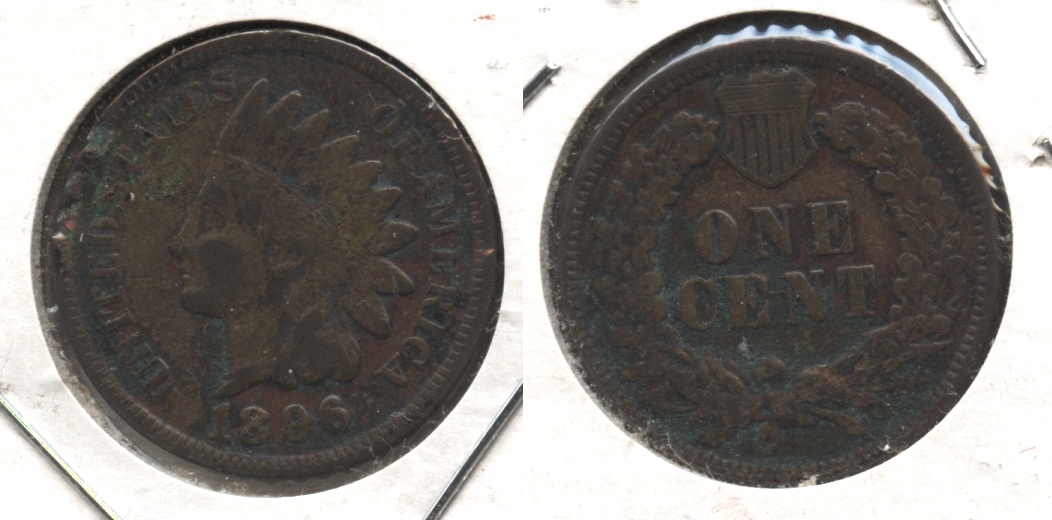 1896 Indian Head Cent VG-8 #a Corroded
