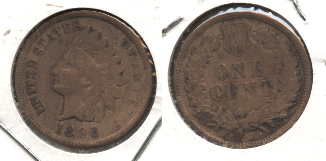 1896 Indian Head Cent VG-8 #c Cleaned