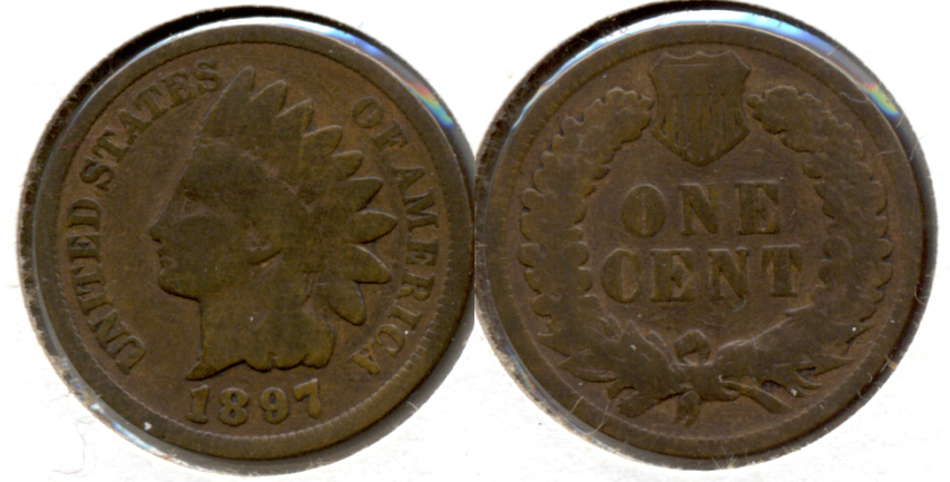 1897 Indian Head Cent Good-4 a