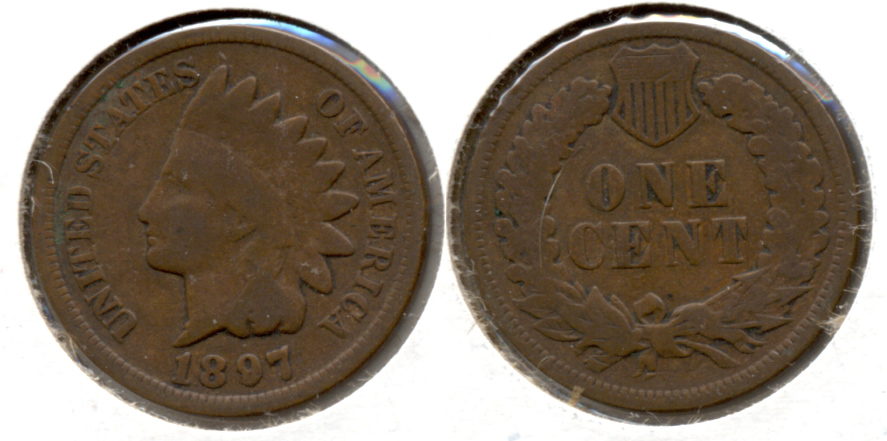 1897 Indian Head Cent Good-4 c