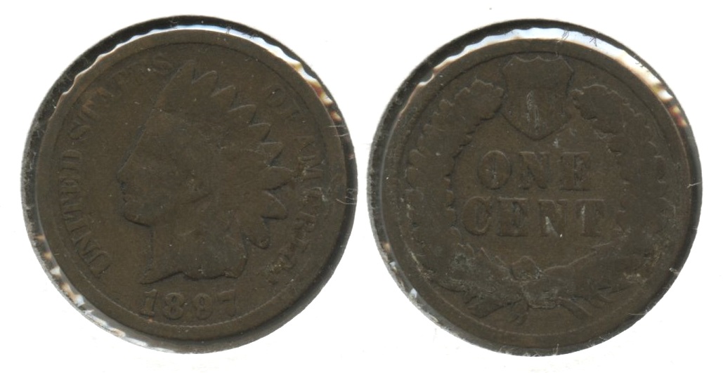 1897 Indian Head Cent Good-4 #p