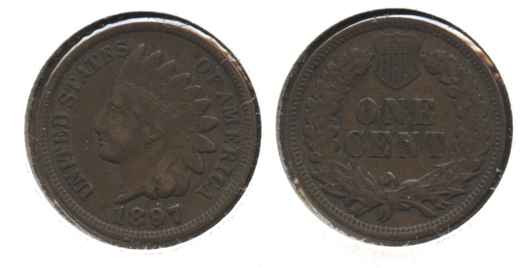 1897 Indian Head Cent VF-20 #f