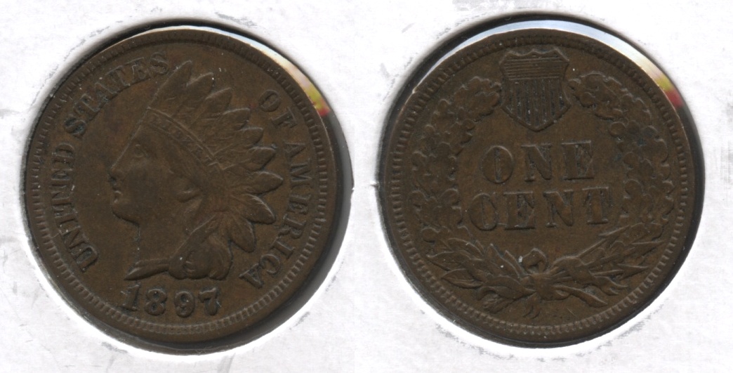 1897 Indian Head Cent VF-20 #j