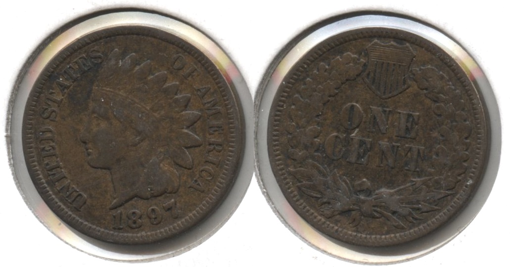 1897 Indian Head Cent VF-20 #k