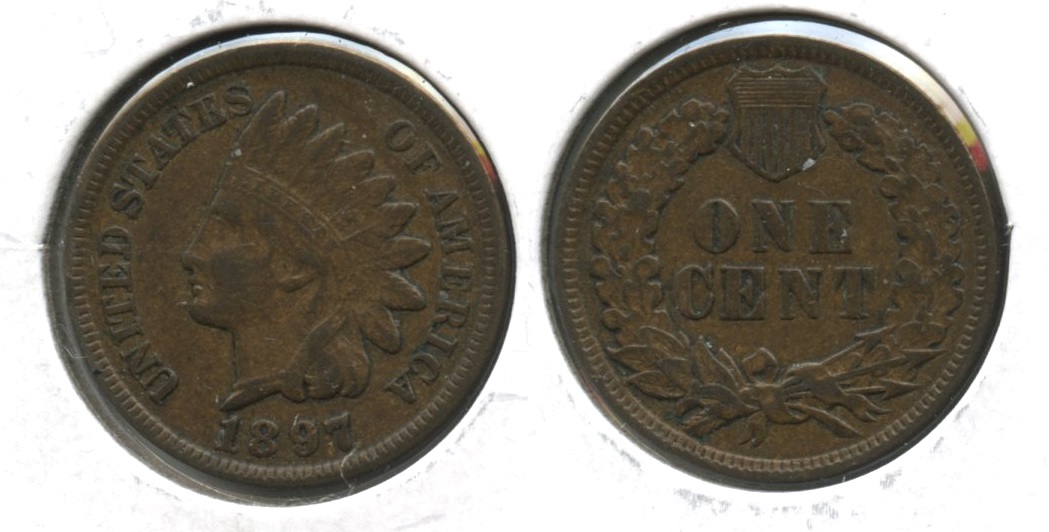 1897 Indian Head Cent VF-30