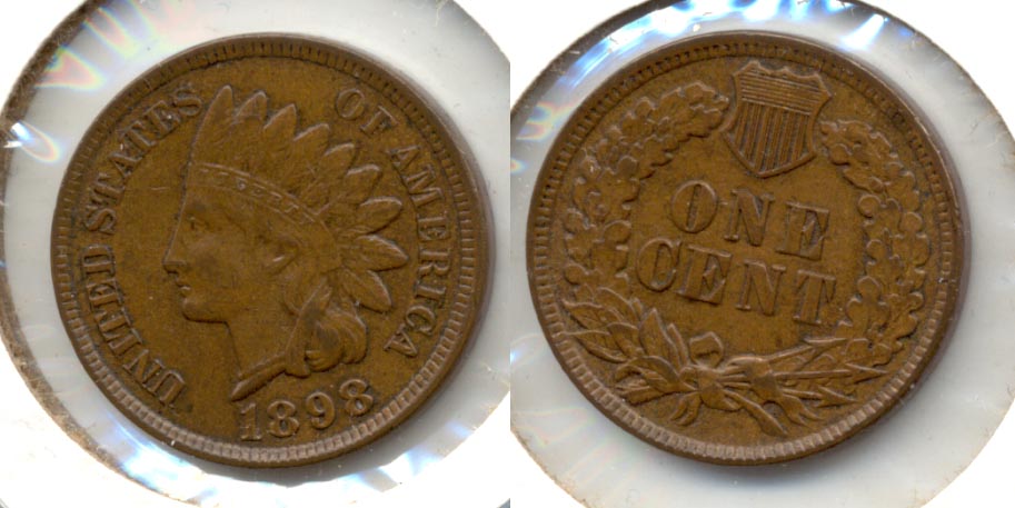 1898 Indian Head Cent AU-50