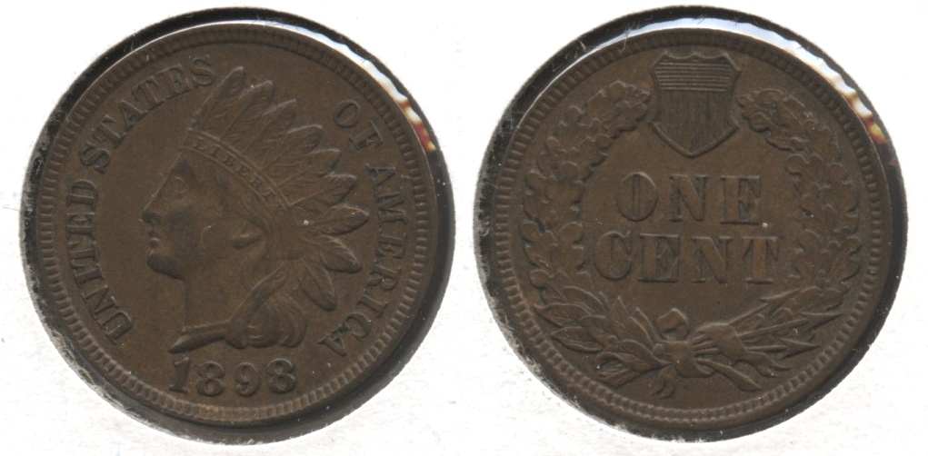 1898 Indian Head Cent AU-50 #c