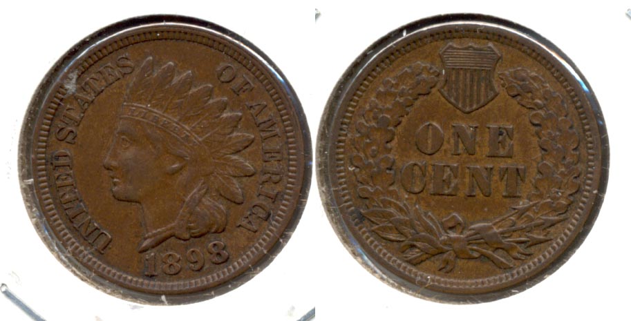 1898 Indian Head Cent AU-53