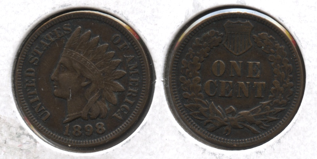 1898 Indian Head Cent EF-40 #a