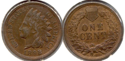 1898 Indian Head Cent EF-45 a