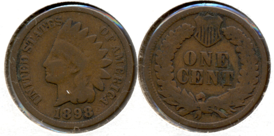 1898 Indian Head Cent Good-4 d