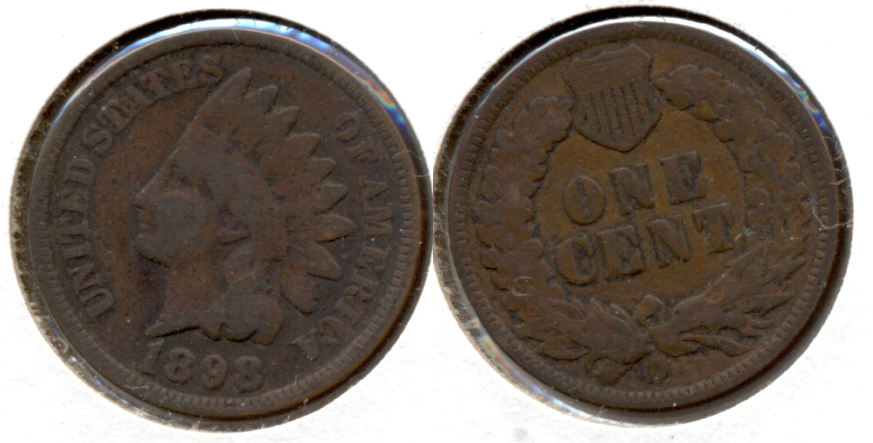 1898 Indian Head Cent Good-4 j