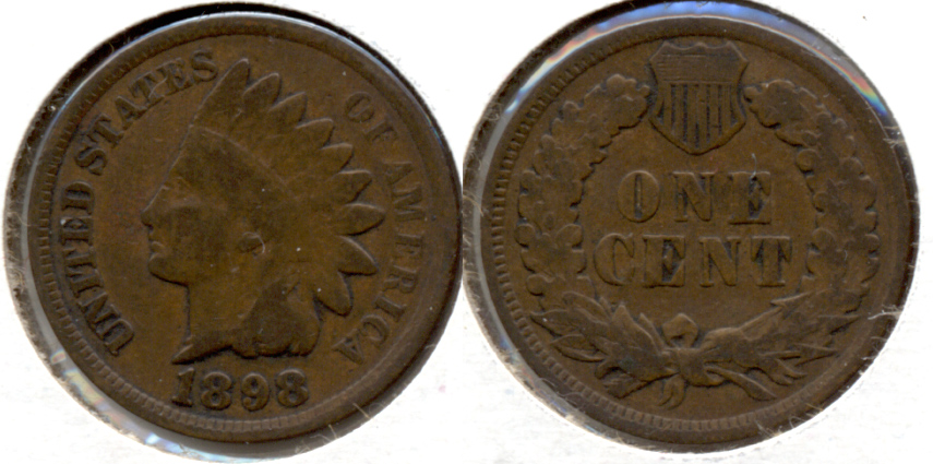1898 Indian Head Cent Good-4 l