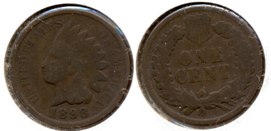 1898 Indian Head Cent Good-4 v