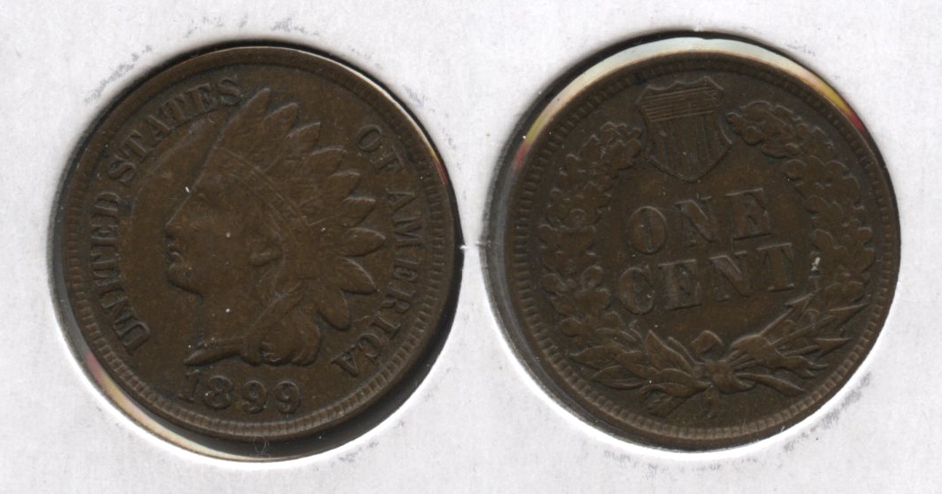 1899 Indian Head Cent EF-40 #e