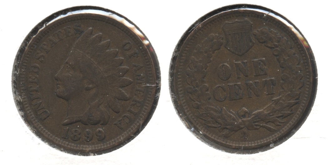 1899 Indian Head Cent Fine-12 #a