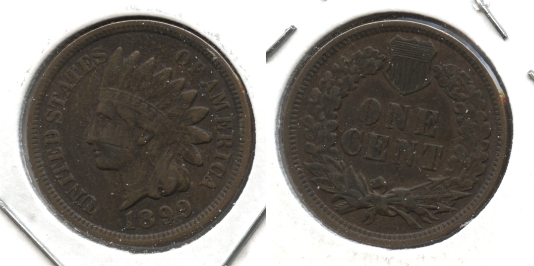 1899 Indian Head Cent Fine-12 #c