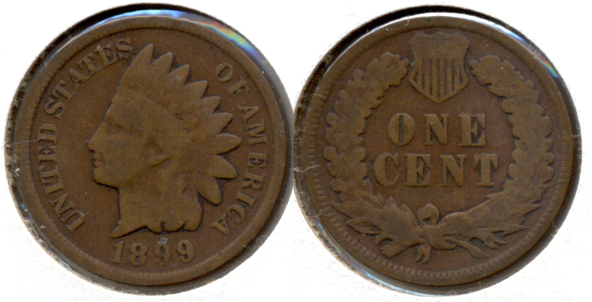 1899 Indian Head Cent Good-4 q