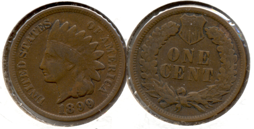 1899 Indian Head Cent Good-4 w
