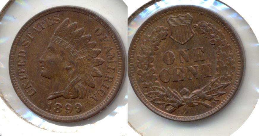 1899 Indian Head Cent MS-63 Brown a