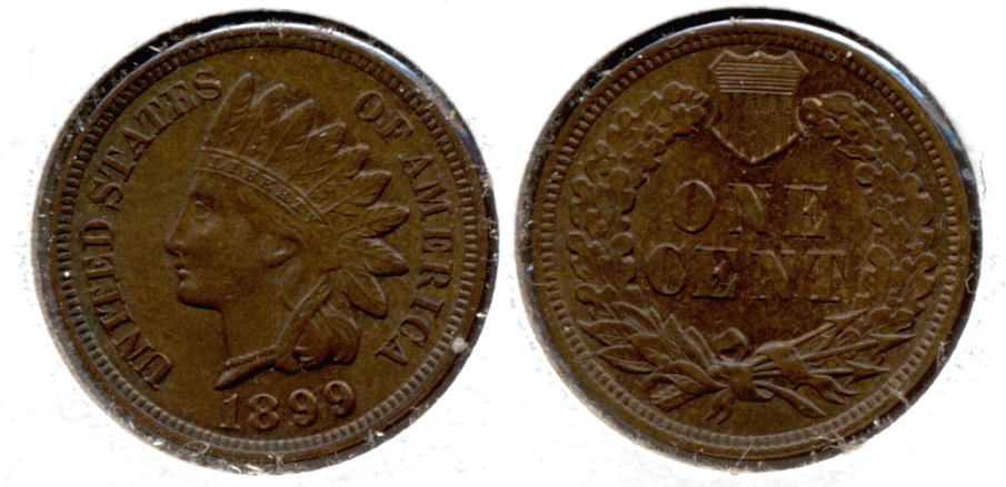 1899 Indian Head Cent MS-64 Brown a