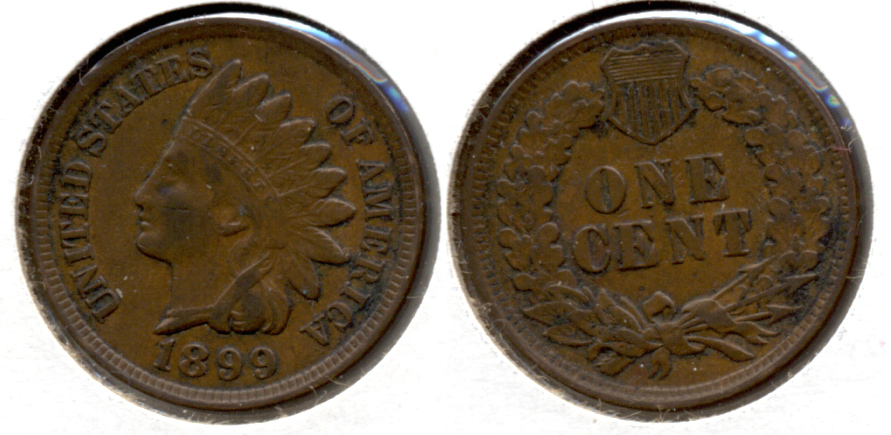 1899 Indian Head Cent VF-20 a