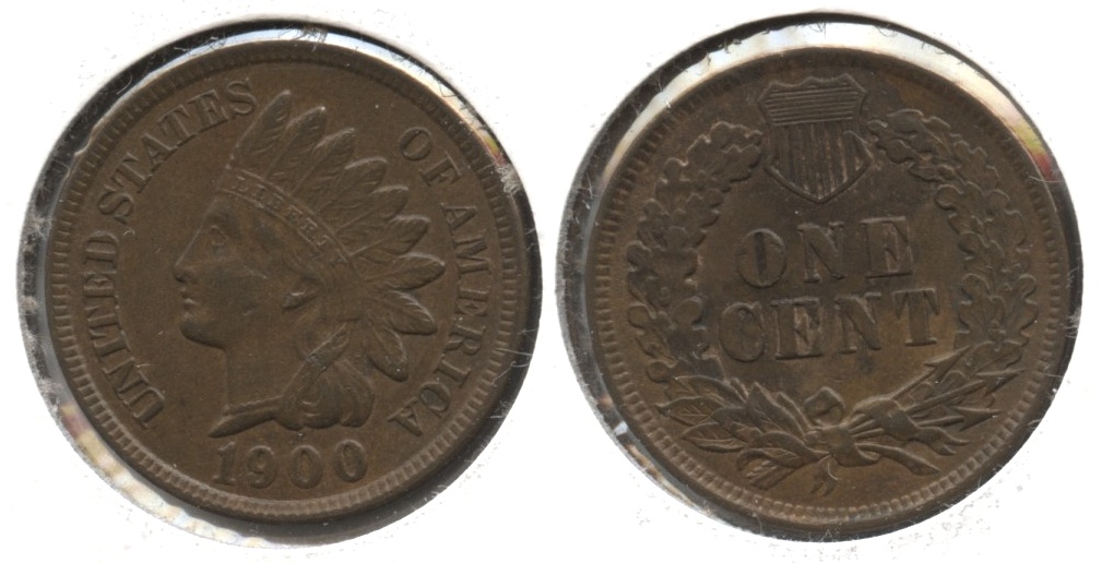 1900 Indian Head Cent AU-50 #a