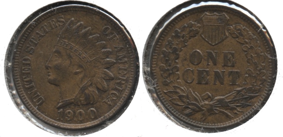1900 Indian Head Cent AU-55 a