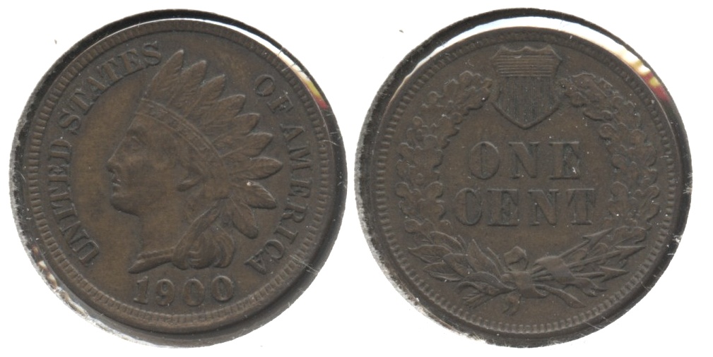 1900 Indian Head Cent AU-55 #b
