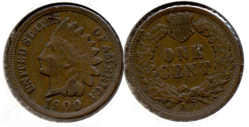 1900 Indian Head Cent EF-40 a