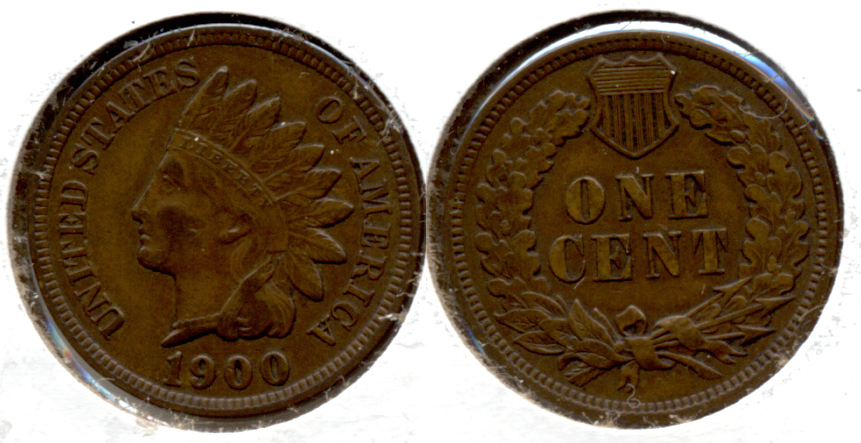 1900 Indian Head Cent EF-40 c