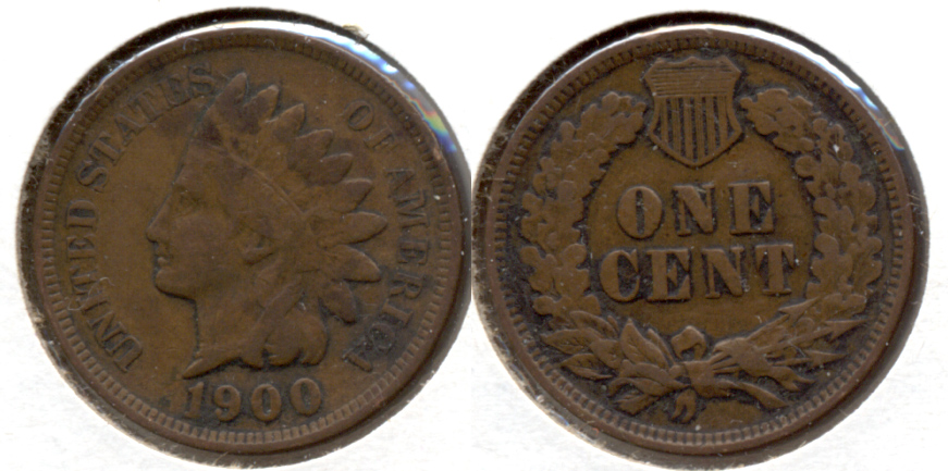 1900 Indian Head Cent Fine-12 d