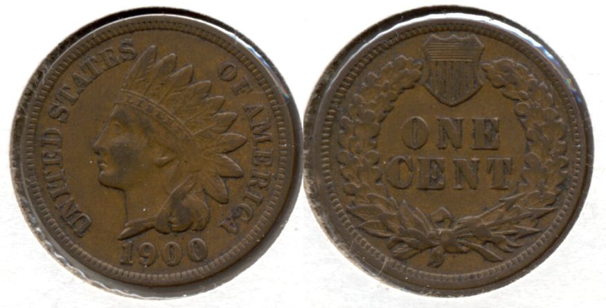 1900 Indian Head Cent VF-20 a