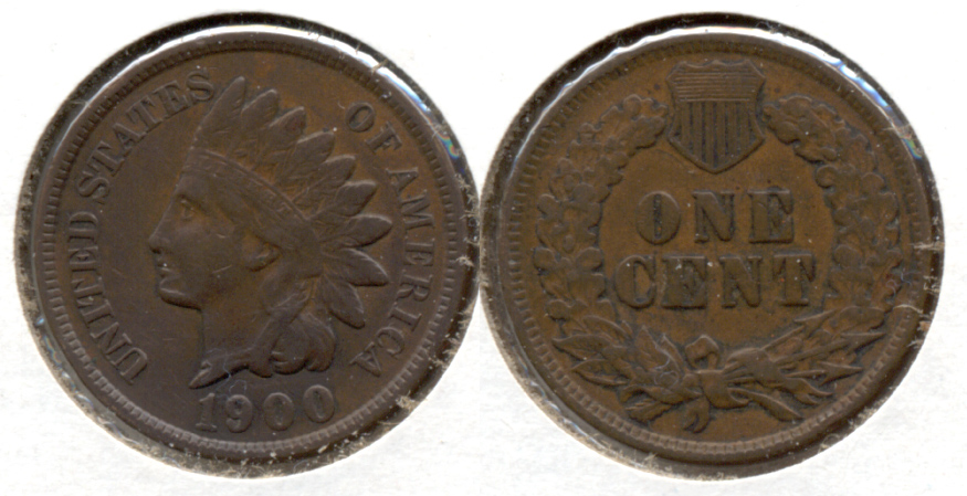 1900 Indian Head Cent VF-20 b