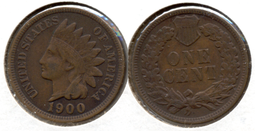 1900 Indian Head Cent VF-20 d