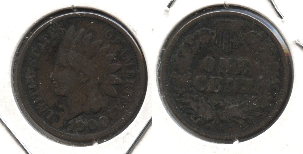 1900 Indian Head Cent VG-8 #e Dark