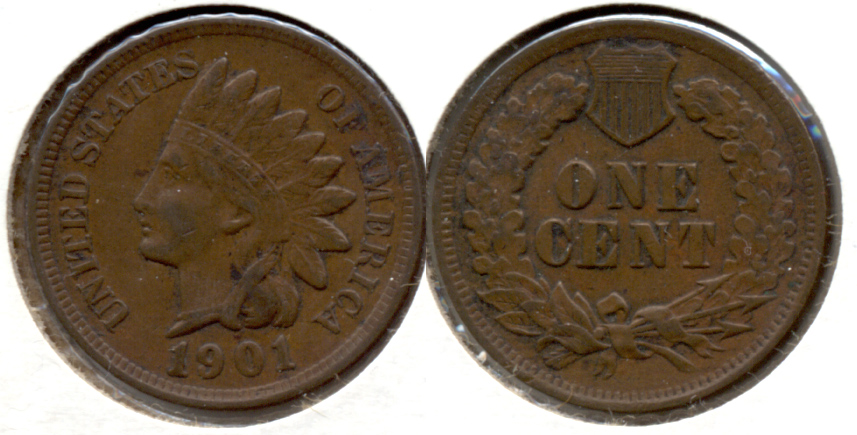 1901 Indian Head Cent EF-40