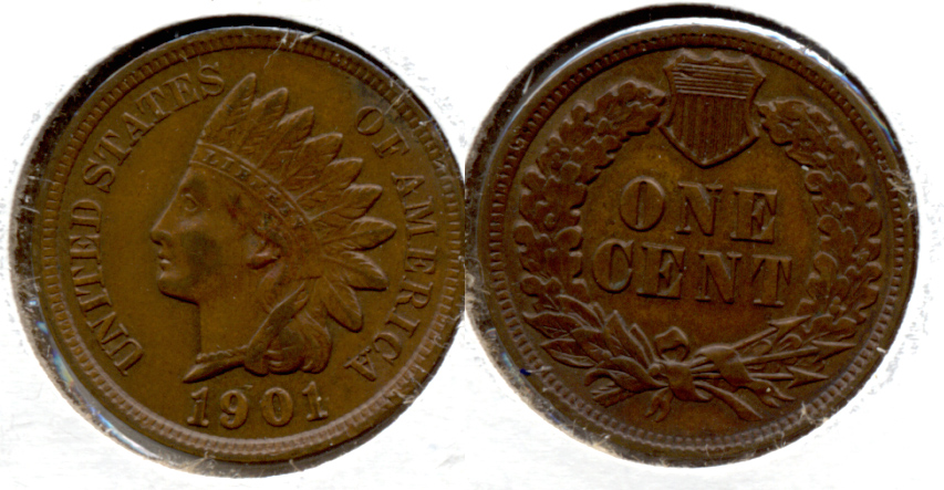 1901 Indian Head Cent EF-40 d