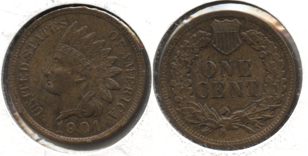 1901 Indian Head Cent MS-64 Brown #b