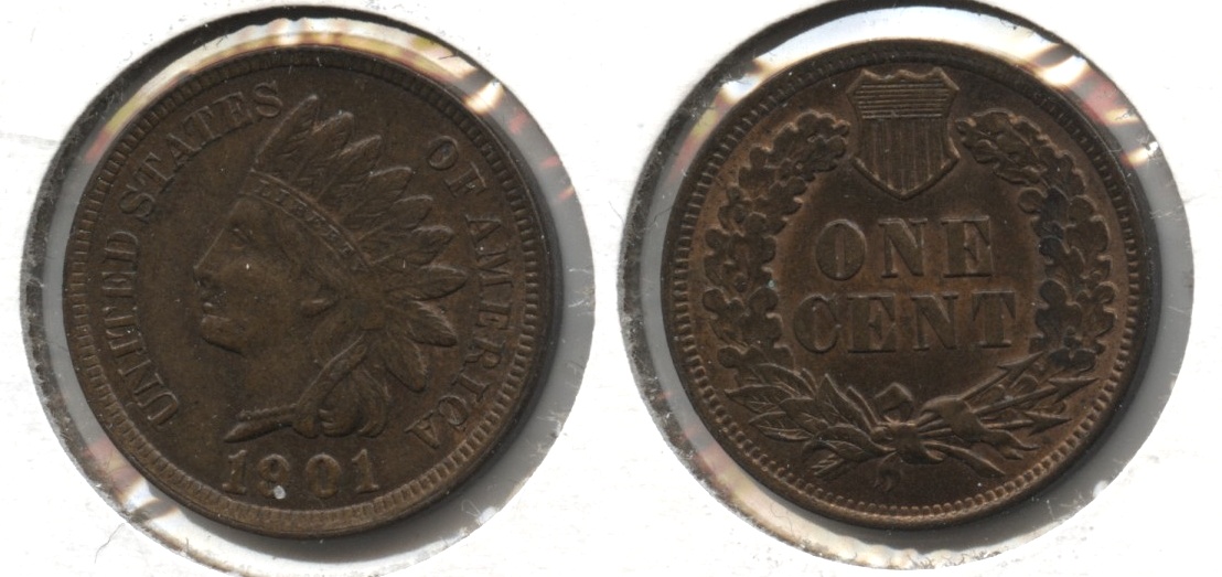 1901 Indian Head Cent MS-64 Brown #e