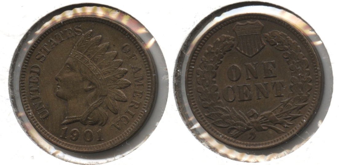 1901 Indian Head Cent MS-64 Brown #f