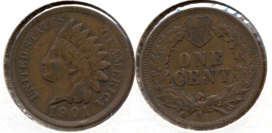 1901 Indian Head Cent VF-20